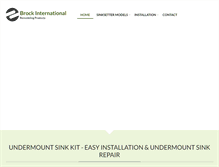 Tablet Screenshot of brockinternational.com